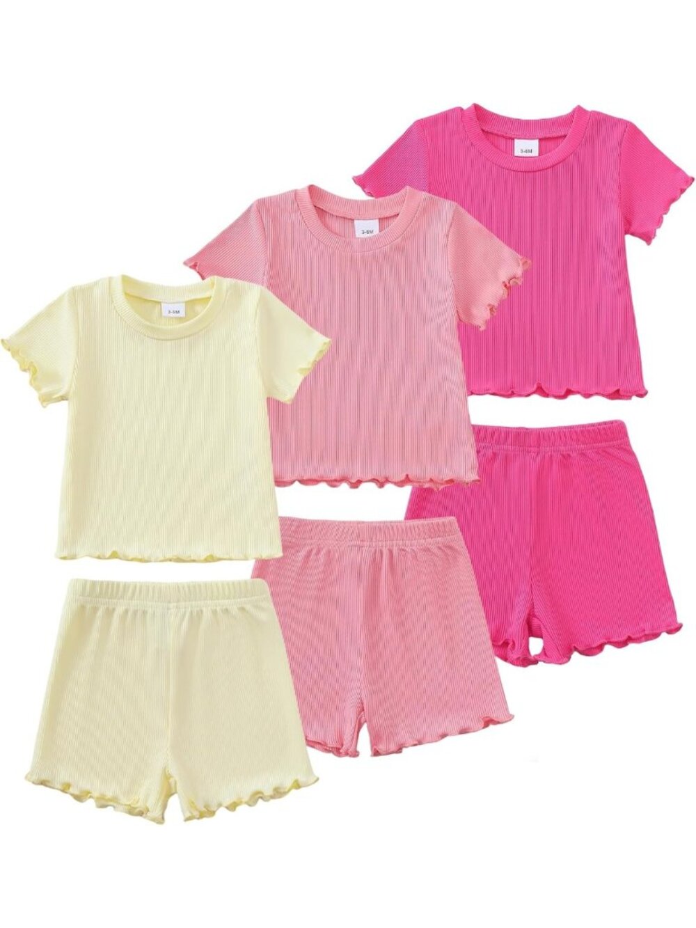 Adorable Toddler Summer Outfit Set for Girls & Boys - Short Sleeve Top & Shorts